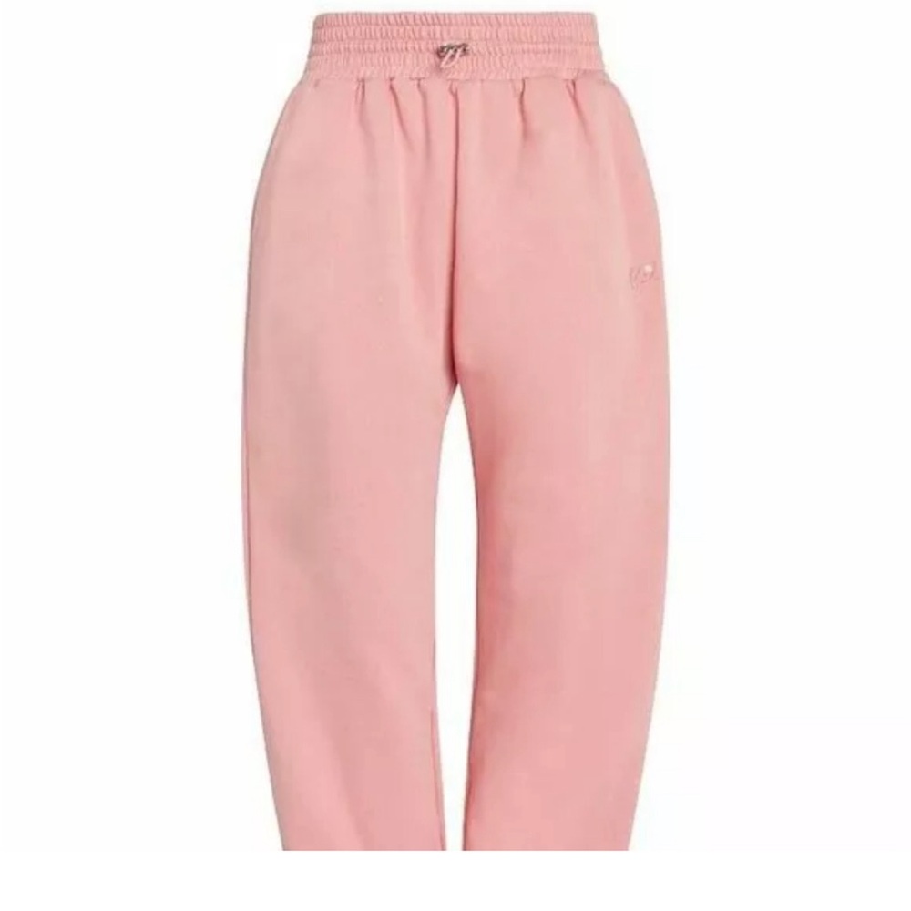 For Love & Lemons M peachy Pink Josie Sweatpants High Rise Gym Sweat Pants - Picture 3 of 14